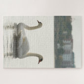 Twee zwanen legpuzzel (Horizontaal)