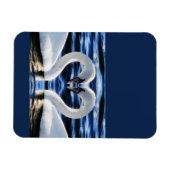 Twee zwanen magneet (Horizontaal)