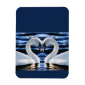 Twee zwanen magneet (Verticaal)