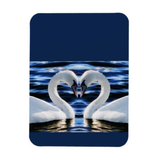Twee zwanen magneet