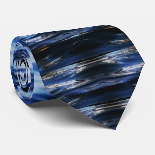 Twee zwanen stropdas (Opgerold)