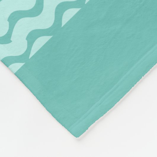 Twee Zwans en het Patroon van de Wavy Fleece Deken (Hoek)