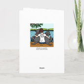 Twee Zwart Labradors en Mamma Kaart (Achterkant)