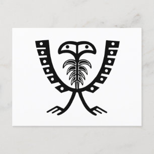 Twee zwarte adelaars briefkaart
