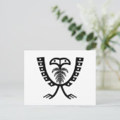 Twee zwarte adelaars briefkaart (Staand voorkant)