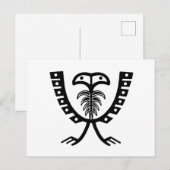 Twee zwarte adelaars briefkaart (Voorkant / Achterkant)