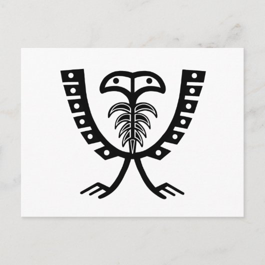 Twee zwarte adelaars briefkaart (Voorkant)