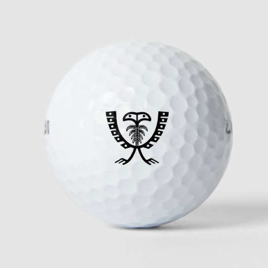 Twee zwarte adelaars golfballen (Voorkant)