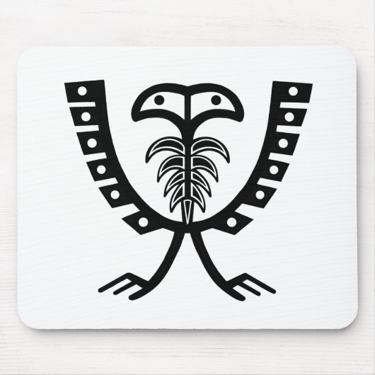 Twee zwarte adelaars muismat (Voorkant)