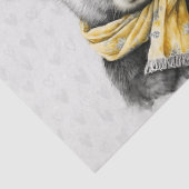 Twee zwarte Beren kwekerij decoupage Tissuepapier (Detail)