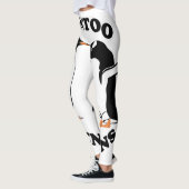 Twee zwarte en witte Gento Penguins Leggings (Links)
