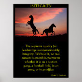 Twee zwarte hengsten in een silhouet poster (Voorkant)