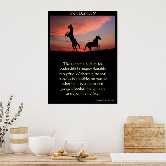 Twee zwarte hengsten in een silhouet poster (Keuken)