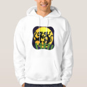 Twee zwarte katten hoodie (Voorkant)