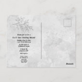 Twee zwarte katten staarten verweven zijn n' hers briefkaart (Achterkant)