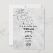 Twee zwarte katten staarten verweven zijn n' hers kaart (Achterkant)