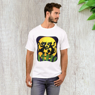Twee zwarte katten t-shirt