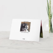 Twee zwarte katten Wenskaart Kaart (Achterkant)