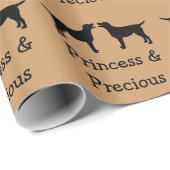 Twee Zwarte Labs Custom Wrapping Papier (Rol Hoek)