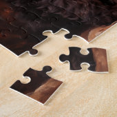 Twee zwarte poedel puppies legpuzzel (Zijkant)