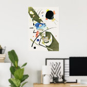 Twee Zwarte Spots - Kandinsky Poster (Thuiskantoor)