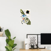 Twee Zwarte Spots - Kandinsky Poster (Thuiskantoor)