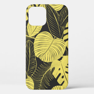 Twee zwarte toneelgele zwarte, naadloze bladzijden Case-Mate iPhone case