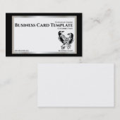 Twee zwarte vogels Logo Raven Visitekaartje (Voorkant / Achterkant)