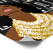 Twee zwarte vrouwen die gouden Kettingen dragen Poster (Hoek)