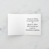 Twee zwarte zwanen bewaren de datum notitie kaarte (Binnen)