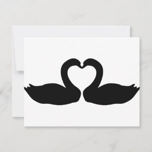 twee zwarte zwanenpictogram