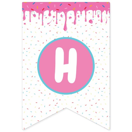 Twee zweet Birthday-banner Vlaggetjes (Tweede vlag)
