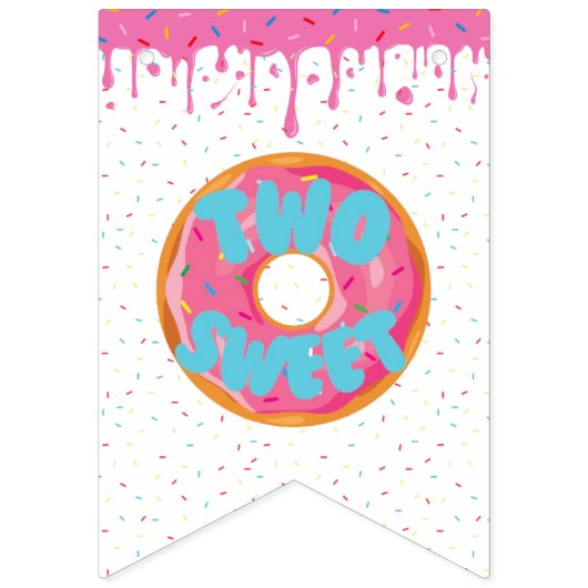 Twee zweet Birthday-banner Vlaggetjes (Eerste vlag)