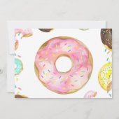 Twee zweet Donut Girl 2e verjaardag Aangepaste fot Kaart (Achterkant)