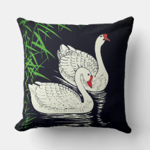 Twee zwemmen op een pool - wit op een zwarte achte