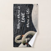 Twee zwemmen op het meer handdoek (Handdoek)