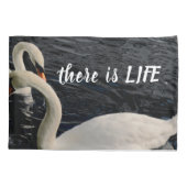 Twee zwemmen op het meer kussensloop (Achterkant)