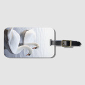 Twee zwemmen op het Tranquil Lake Bagagelabel (Voorkant (horizontaal))