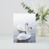 Twee zwemmen op het Tranquil Lake Briefkaart (Staand voorkant)