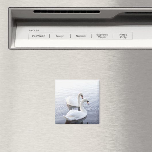 Twee zwemmen op het Tranquil Lake Magneet (Insitu (Vaatwasser))