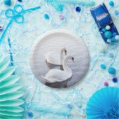 Twee zwemmen op het Tranquil Lake Papieren Bordje (Feest)