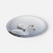 Twee zwemmen op het Tranquil Lake Papieren Bordje (Gekanteld)