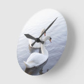 Twee zwemmen op het Tranquil Lake Ronde Klok (Hoek)