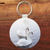Twee zwemmen op het Tranquil Lake Sleutelhanger (Voorkant)