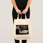 Twee zwemmen op Lake met Love Message Tote Bag (Voorkant (product))
