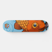 Twee zwemvisvriendelijke Cartoon Koi Carp Persoonlijk Skateboard (Horizontaal)