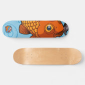Twee zwemvisvriendelijke Cartoon Koi Carp Persoonlijk Skateboard (Horizontaal)