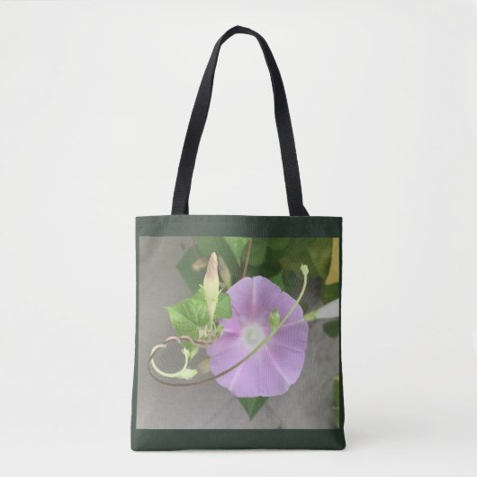 Tweebeeldige Bloem en Rank Dagwinde Tote Bag (Voorkant)