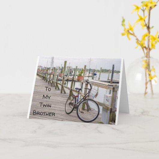 **TWEEBROER** OP UW SPECIALE DAG! VERJAARDAG KAART (Gele Bloem)