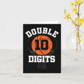 Tweecijferige verjaardagsdecorations Boy 10th Bask Kaart (Gele Bloem)